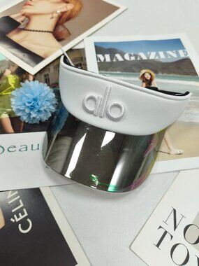 Alo Yoga Airlift Solar Visor 🤍 White Tennis Golf Adjustable Hat NWT⛅